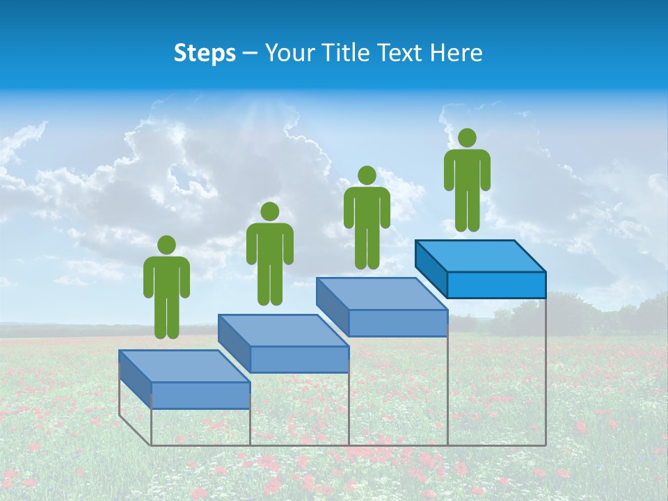 Countryside Flower Sky PowerPoint Template