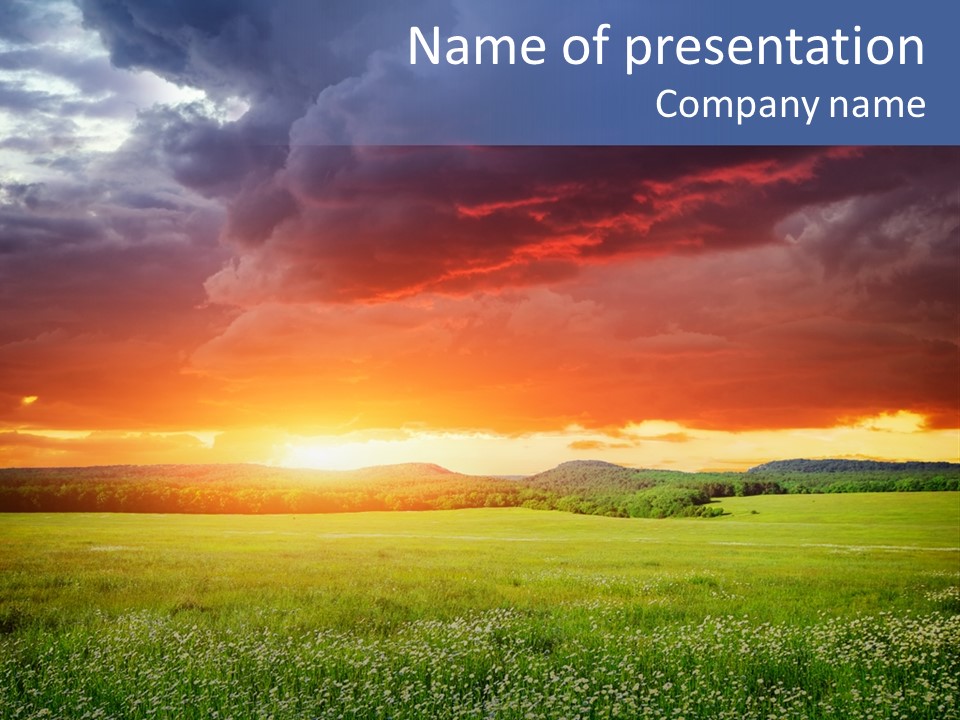 Thunder Land Beautiful PowerPoint Template