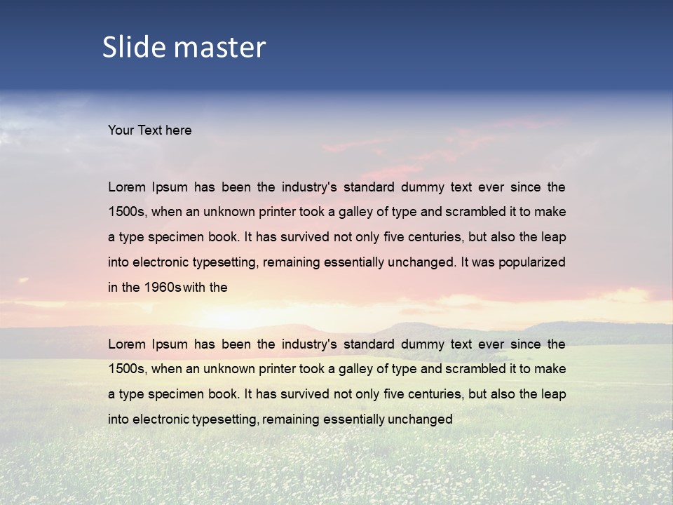 Thunder Land Beautiful PowerPoint Template