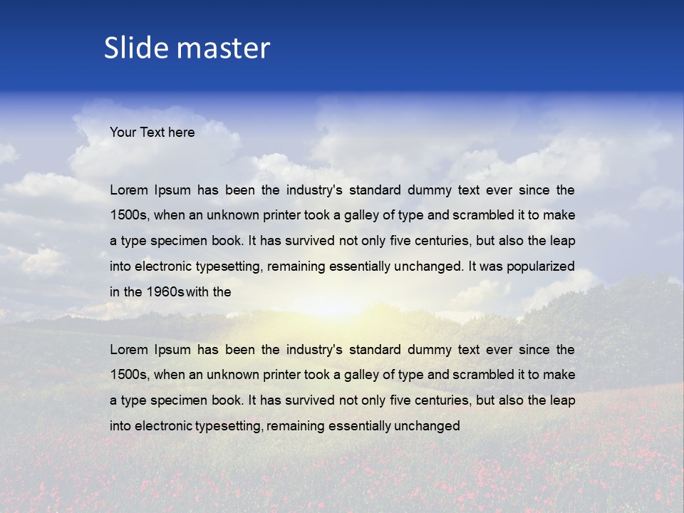 Nature Forest Sky PowerPoint Template