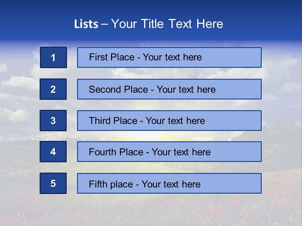 Nature Forest Sky PowerPoint Template