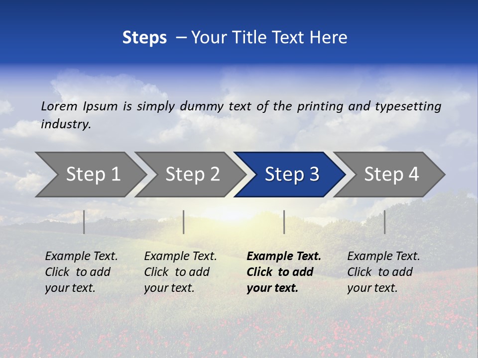 Nature Forest Sky PowerPoint Template