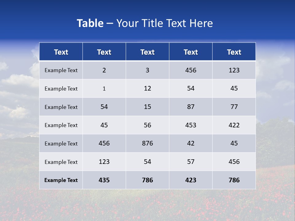 Nature Forest Sky PowerPoint Template