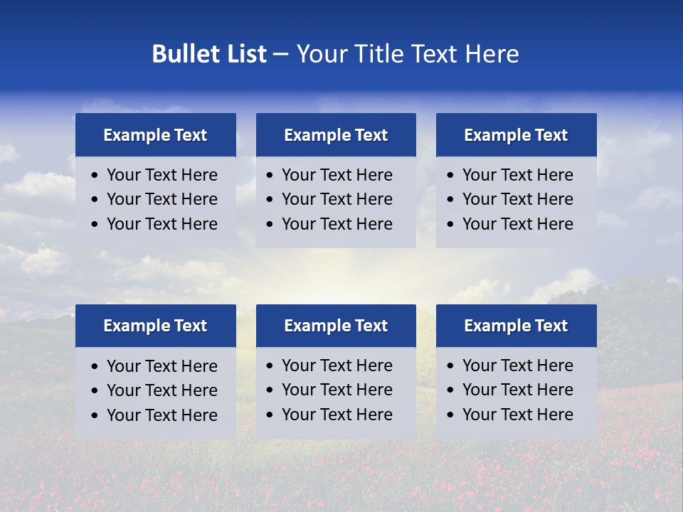 Nature Forest Sky PowerPoint Template