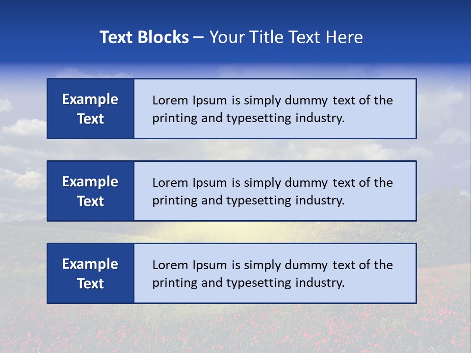 Nature Forest Sky PowerPoint Template