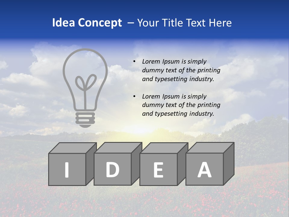 Nature Forest Sky PowerPoint Template