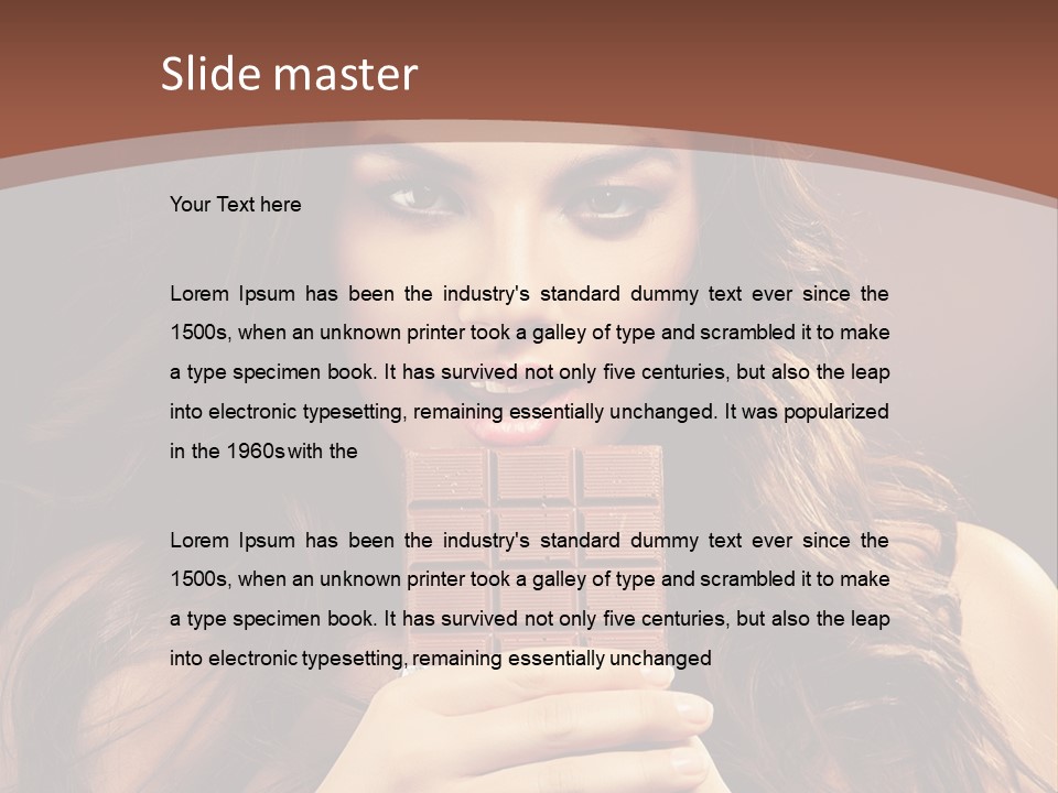 Attractive People Female PowerPoint Template