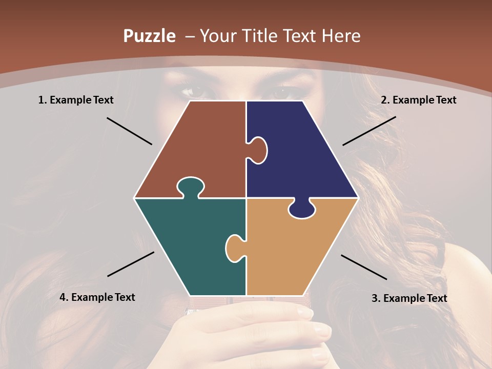 Attractive People Female PowerPoint Template