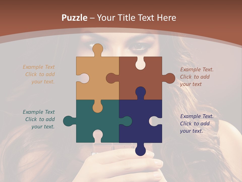 Attractive People Female PowerPoint Template