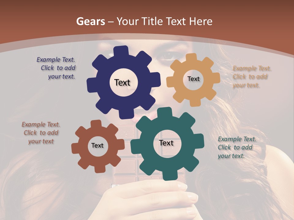 Attractive People Female PowerPoint Template