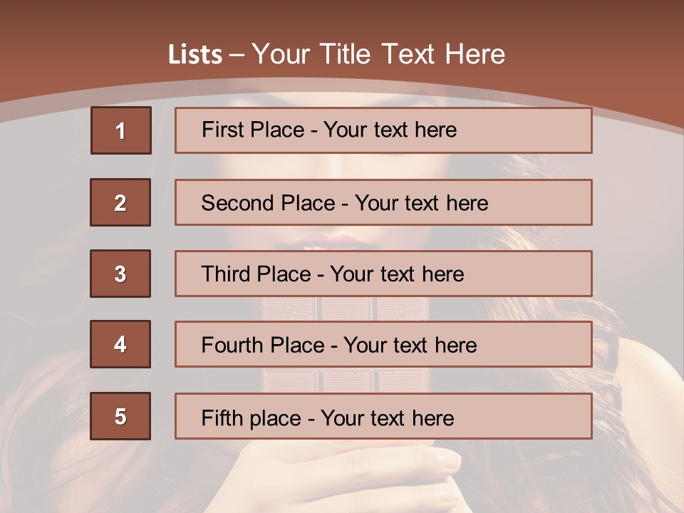 Attractive People Female PowerPoint Template