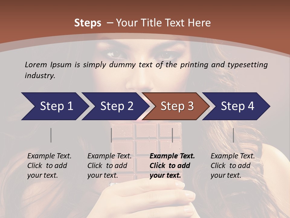 Attractive People Female PowerPoint Template