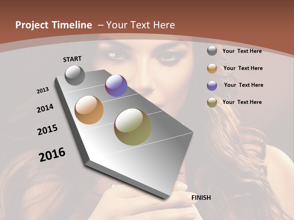 Attractive People Female PowerPoint Template