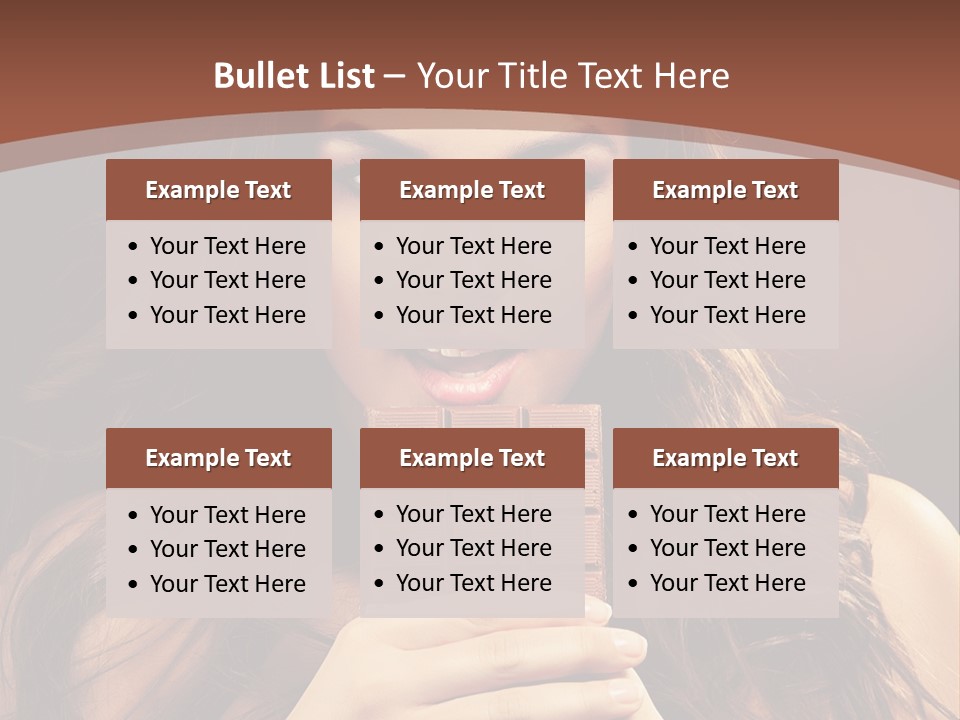 Attractive People Female PowerPoint Template