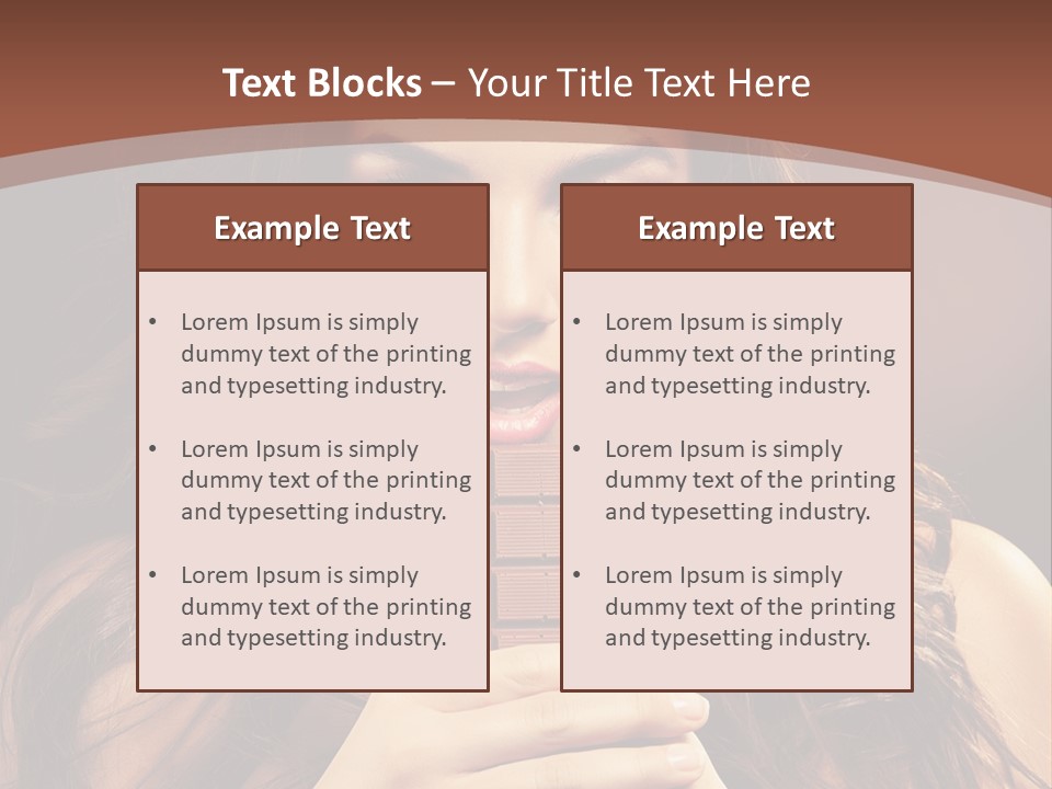 Attractive People Female PowerPoint Template