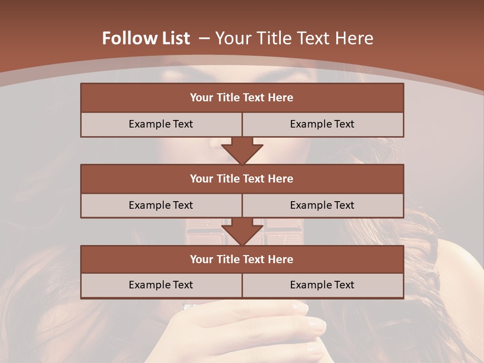 Attractive People Female PowerPoint Template