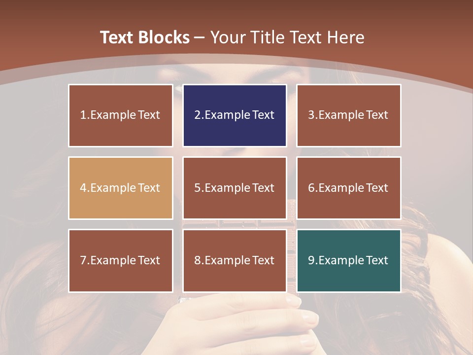 Attractive People Female PowerPoint Template