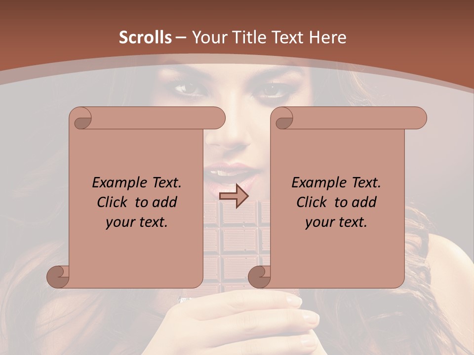 Attractive People Female PowerPoint Template