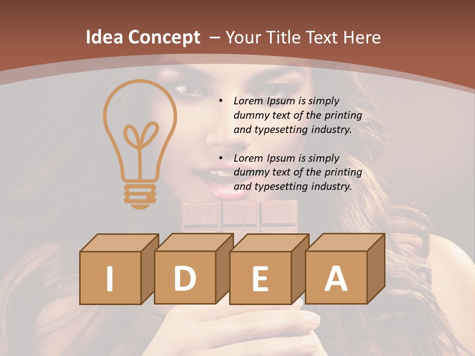 Attractive People Female PowerPoint Template