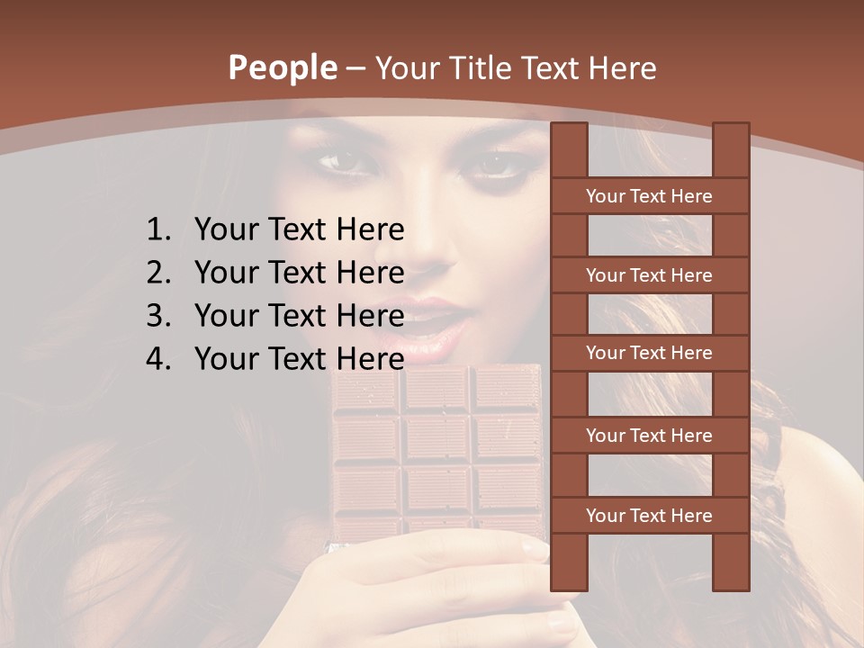 Attractive People Female PowerPoint Template