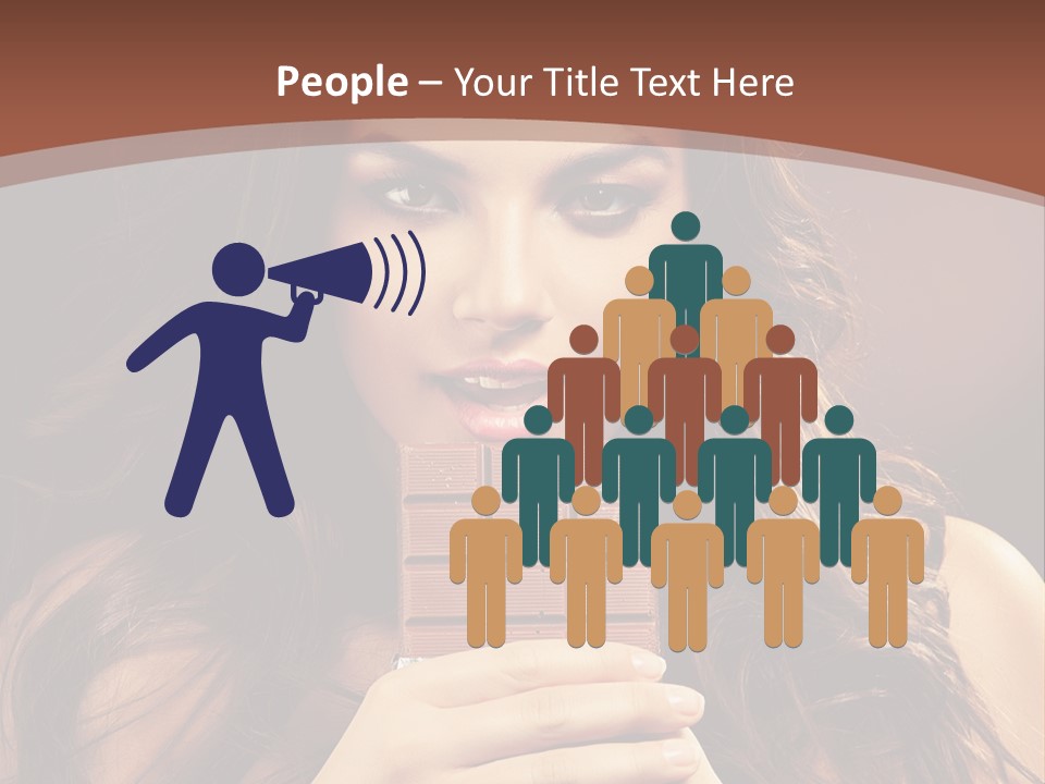 Attractive People Female PowerPoint Template