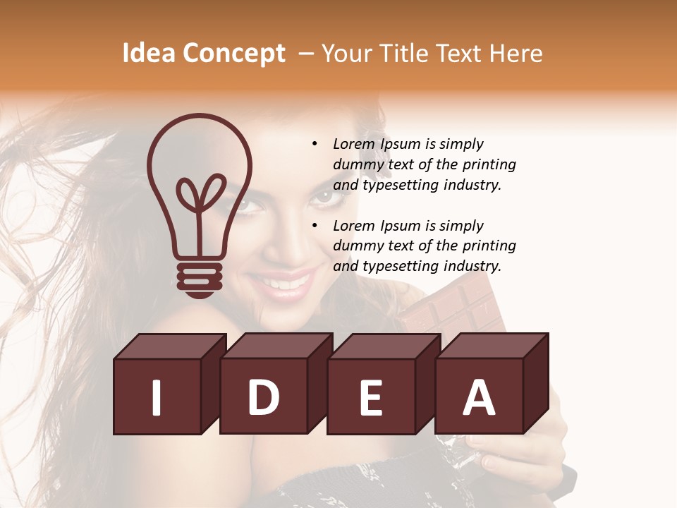 Close Up Person Hungry PowerPoint Template