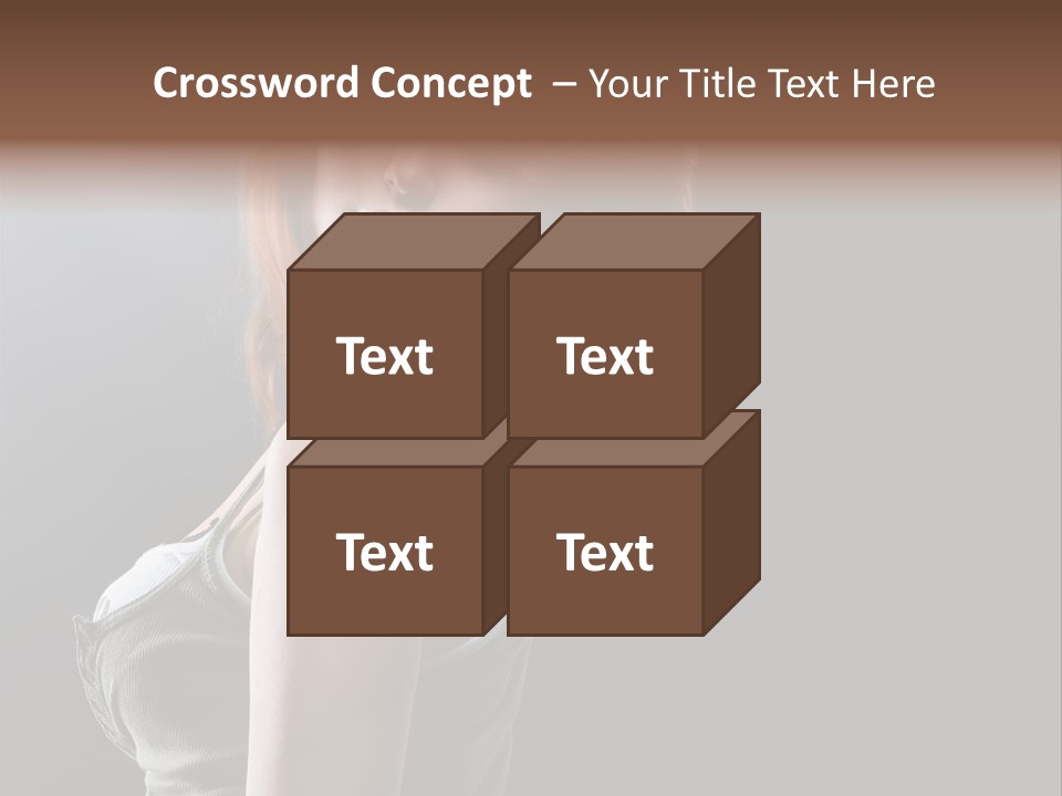 Teen Haircut Portrait PowerPoint Template