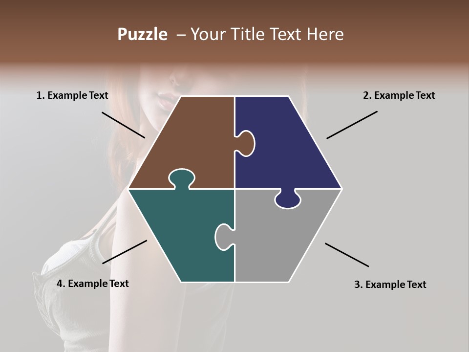 Teen Haircut Portrait PowerPoint Template