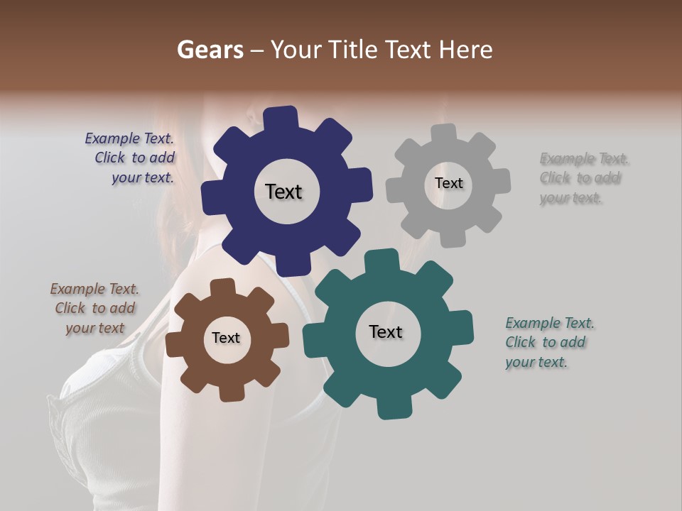 Teen Haircut Portrait PowerPoint Template