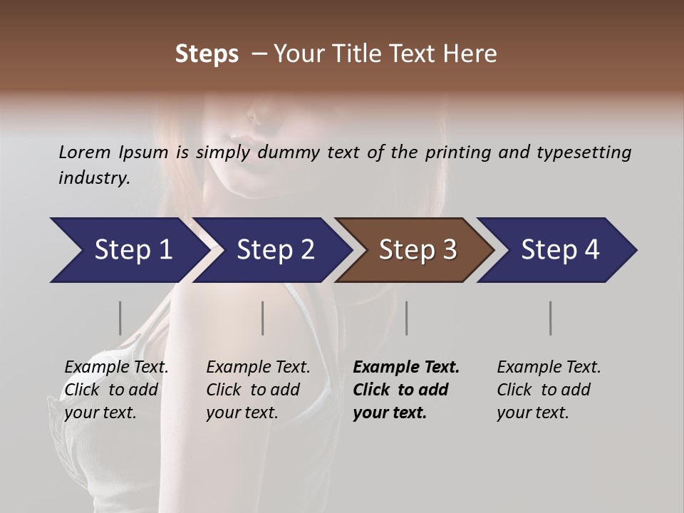 Teen Haircut Portrait PowerPoint Template