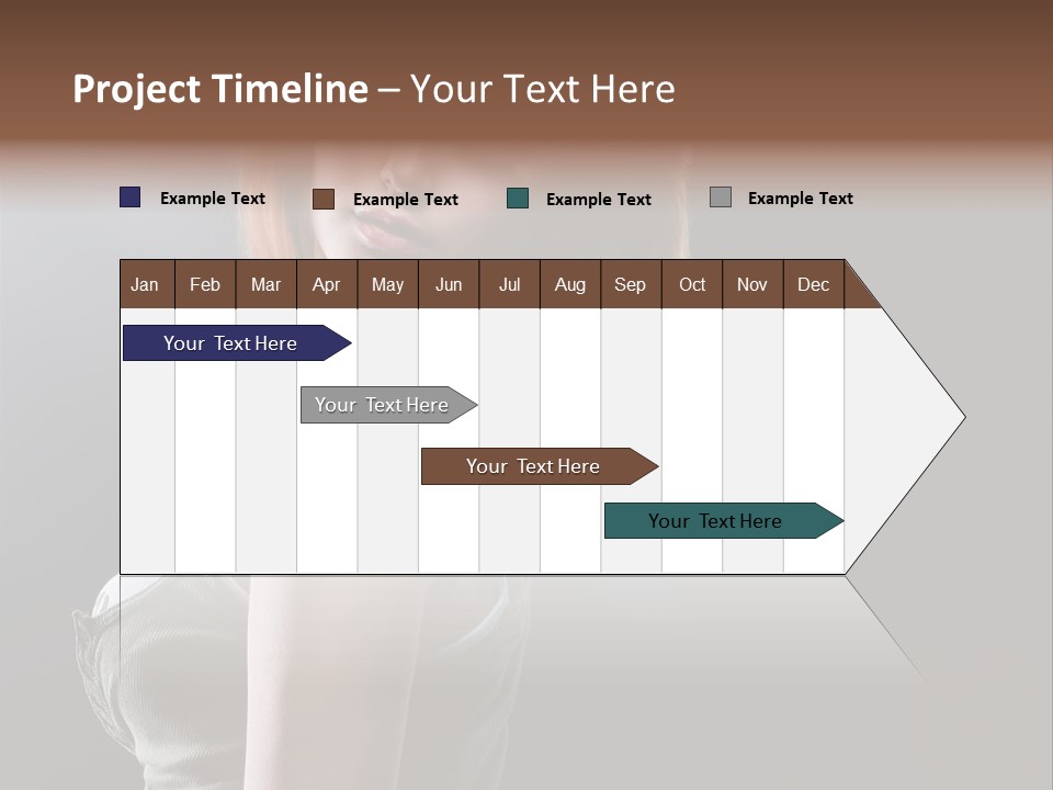 Teen Haircut Portrait PowerPoint Template