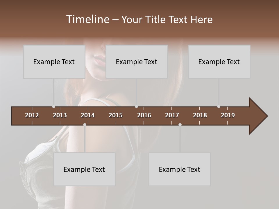 Teen Haircut Portrait PowerPoint Template