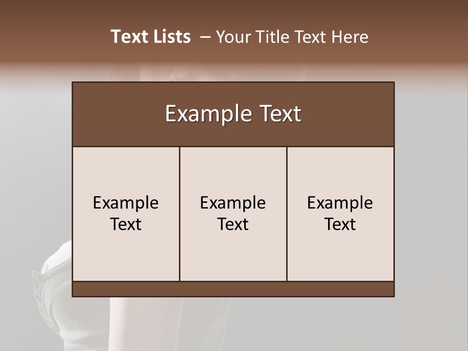 Teen Haircut Portrait PowerPoint Template