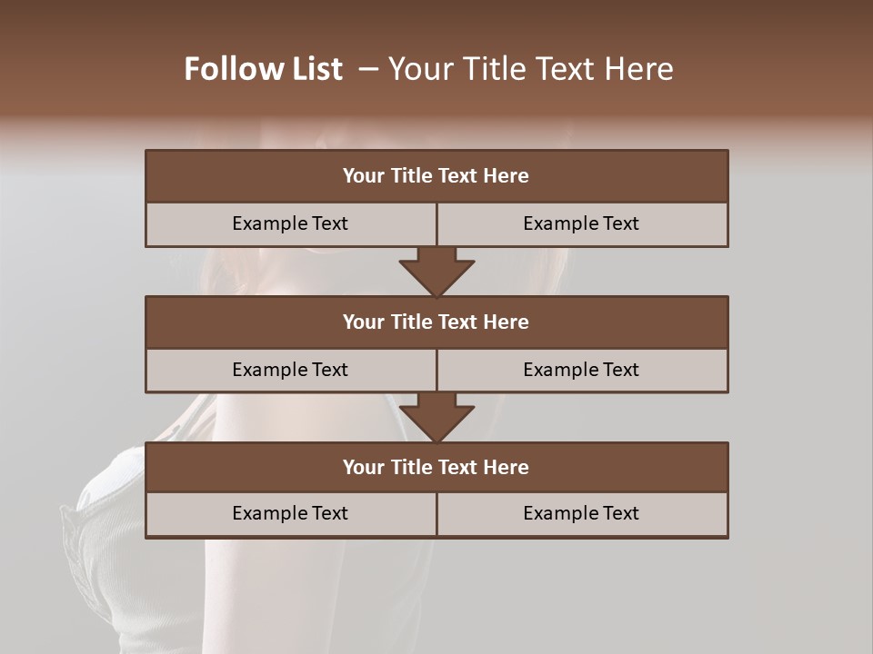 Teen Haircut Portrait PowerPoint Template