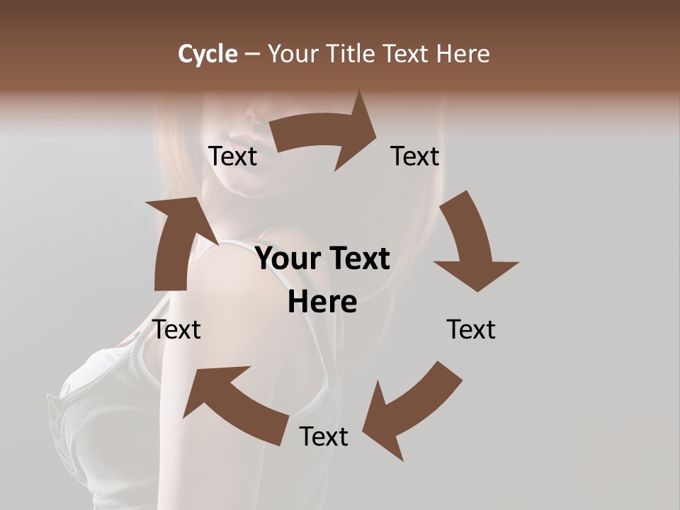 Teen Haircut Portrait PowerPoint Template