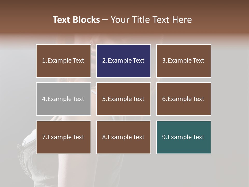 Teen Haircut Portrait PowerPoint Template