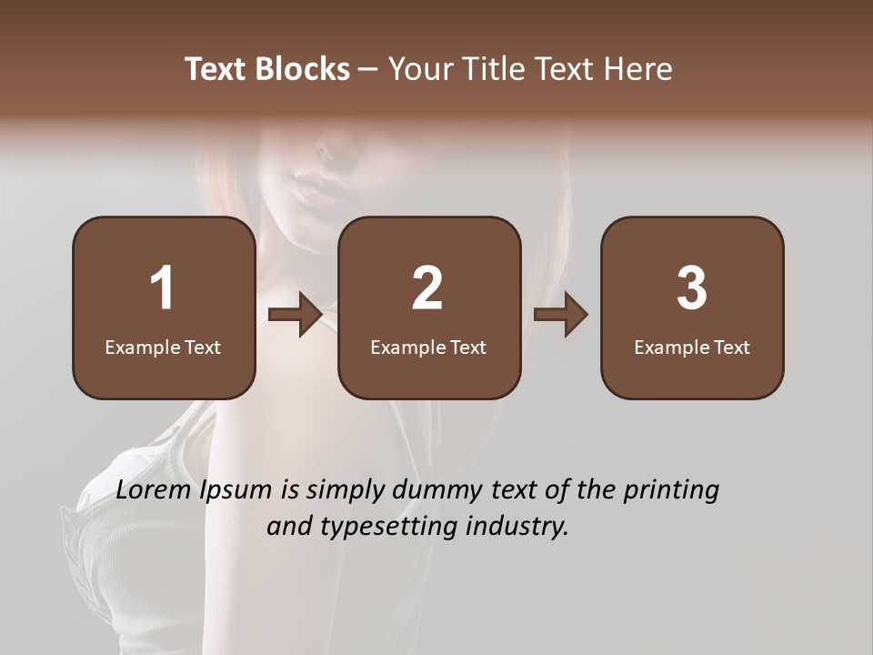 Teen Haircut Portrait PowerPoint Template