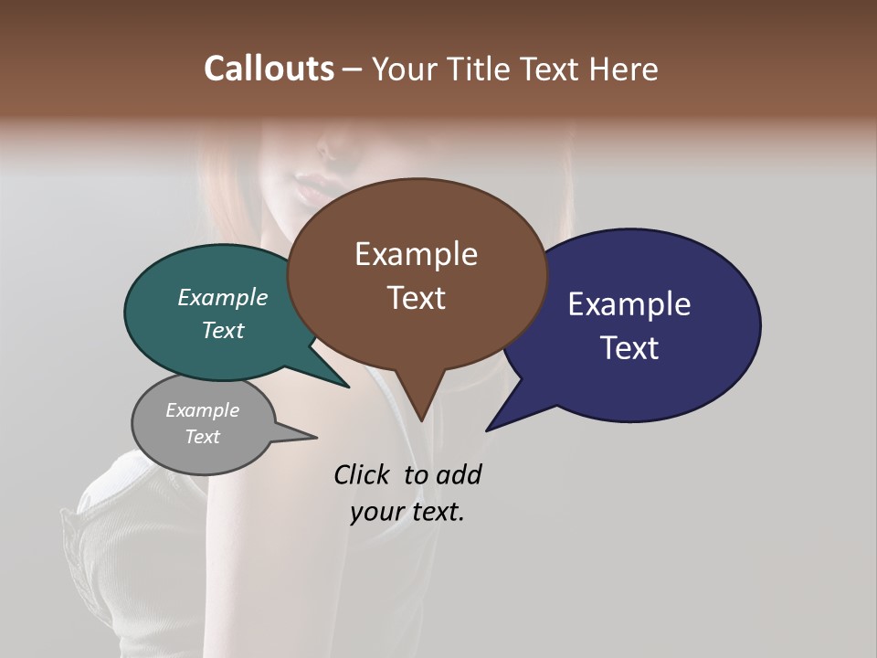 Teen Haircut Portrait PowerPoint Template