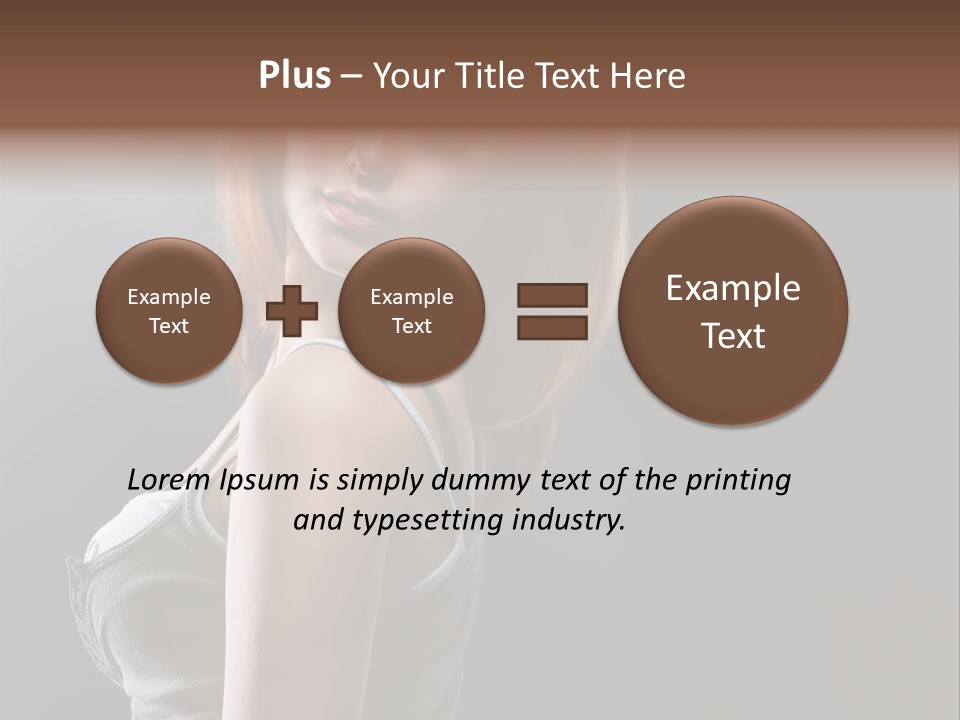 Teen Haircut Portrait PowerPoint Template