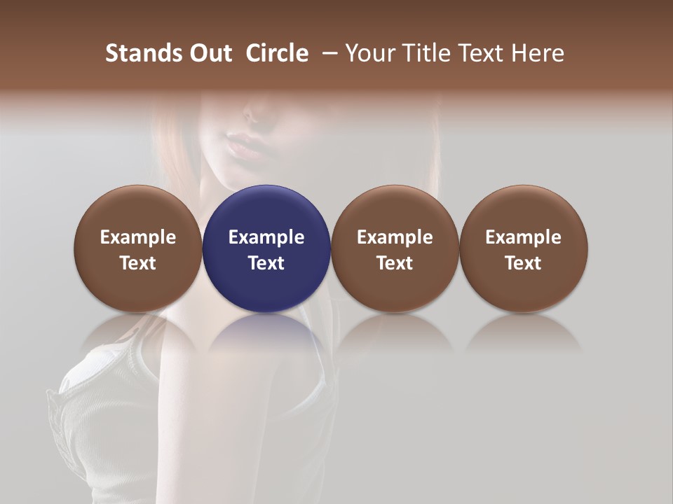 Teen Haircut Portrait PowerPoint Template