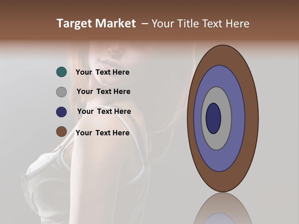 Teen Haircut Portrait PowerPoint Template