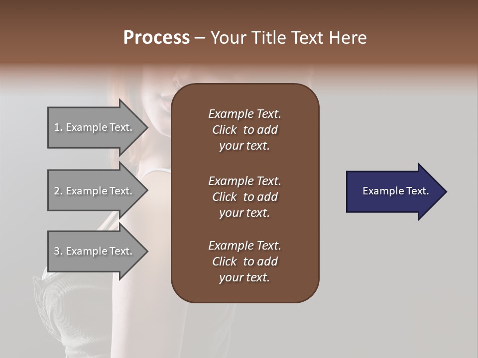 Teen Haircut Portrait PowerPoint Template