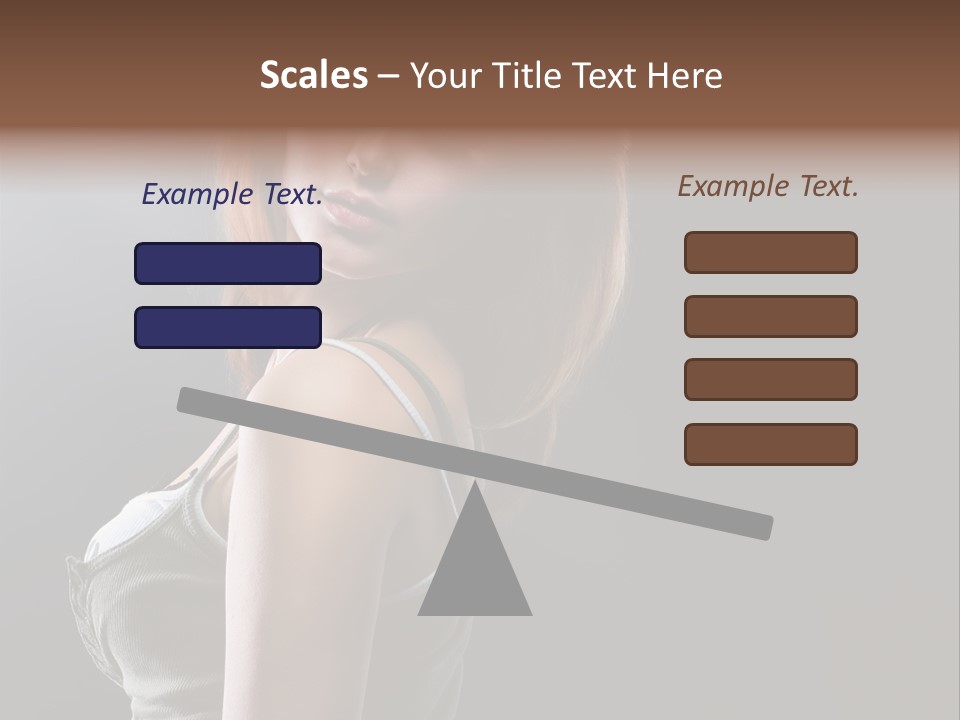 Teen Haircut Portrait PowerPoint Template