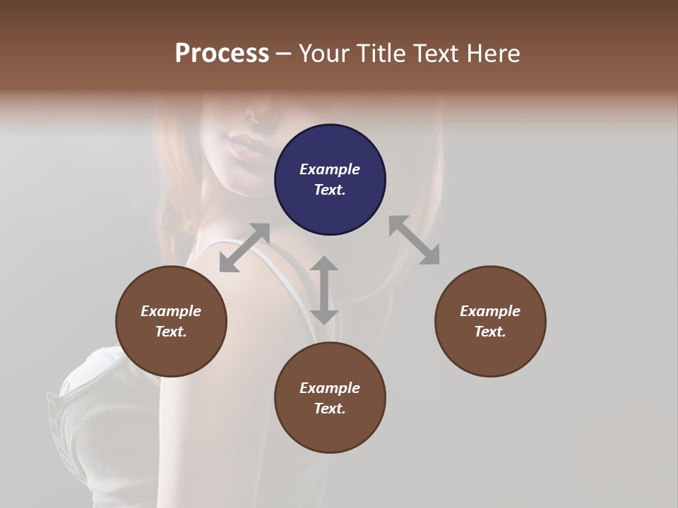 Teen Haircut Portrait PowerPoint Template