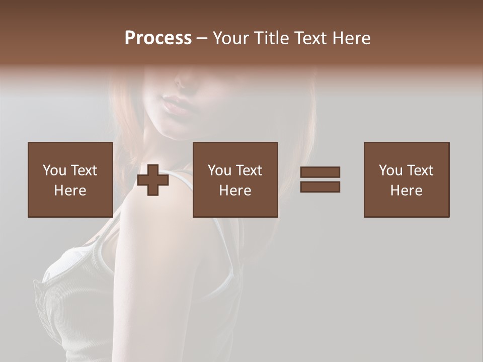 Teen Haircut Portrait PowerPoint Template