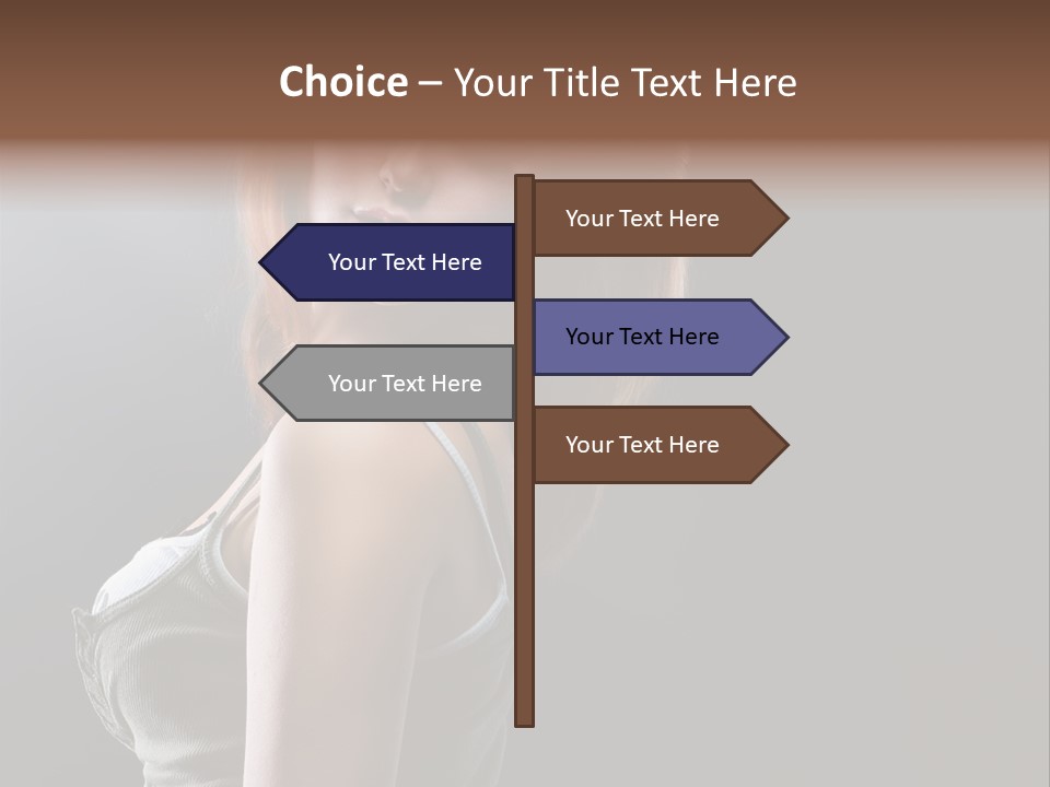 Teen Haircut Portrait PowerPoint Template