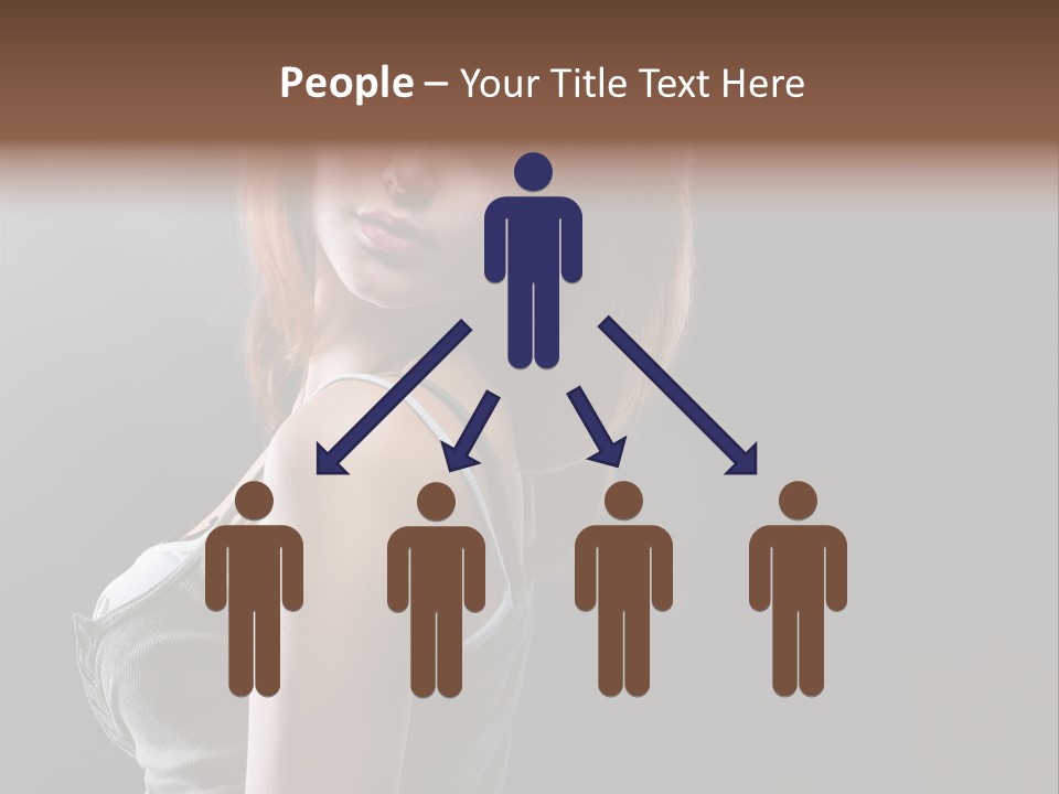 Teen Haircut Portrait PowerPoint Template