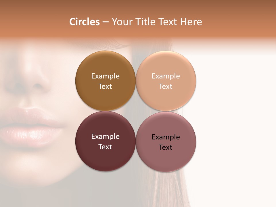 Natural Hairstyle Ginger PowerPoint Template