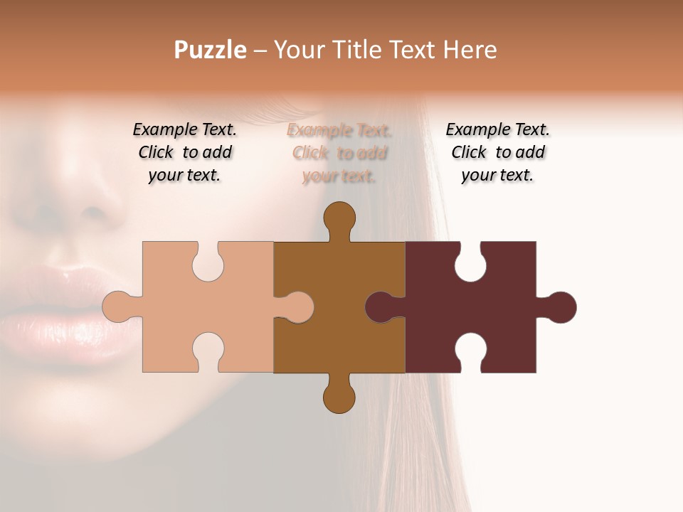 Natural Hairstyle Ginger PowerPoint Template