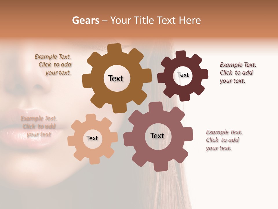 Natural Hairstyle Ginger PowerPoint Template